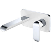 Ikon Kara Wall Combination Mixer White and Chrome